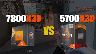 7800X3D VS 5700X3D  Valorant [upl. by Ahsurej]