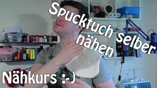 SPUCKTUCH SELBER NÄHEN  DIY  Anleitung für Anfänger  Tutorial [upl. by Aimet]