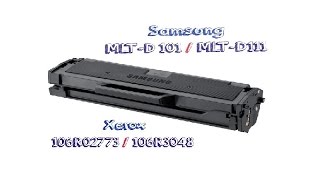 Toner refill Samsung MLTD101 MLTD111 Xerox 106R02773 106R3048 EASY WAY [upl. by Alemahs]