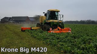 ZWISCHENFRUCHT MULCHEN  KRONE BIG M 420  YouAgrar [upl. by Htepsle]