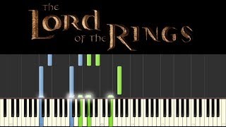 The Lord of the Rings theme  Piano Medley Tutorial  sheets [upl. by Inaja]