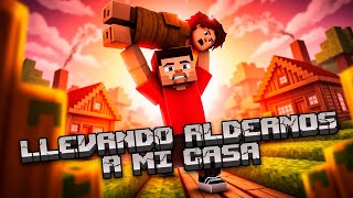 ¡Rescatando Aldeanos en Minecraft 🚜 Cómo Transportar Aldeanos a Tu Base Fácilmente [upl. by Wildee]