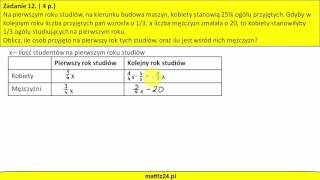 Procenty w równaniach  MatFiz24PL [upl. by Gazo]