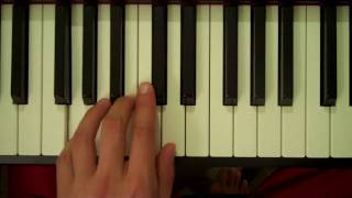 How To Play a G Major Chord on Piano Left Hand [upl. by Rozele]