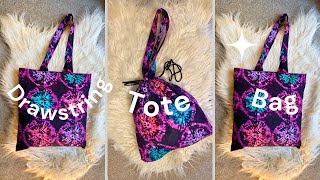 How to make a Tote Bag  With Drawstring [upl. by Nove197]