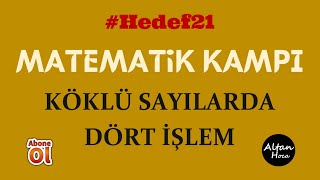 KPSSDGSALES│Köklü Sayılarda Dört İşlem│2021 Konu Anlatımları [upl. by Clabo]