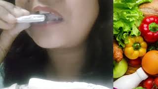 white crunch foodies Saleti eating asmr Aarti crunchy sounds eating channel anjalidhakamedusa [upl. by Kazue621]