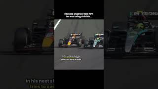 When Max Verstappen made a minor contact with Lewis Hamilton in F1 [upl. by Lacie]