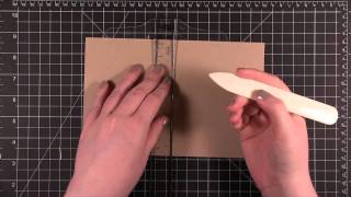 Card Making and Paper Crafting How To Scoring Card Stock [upl. by Nawram]