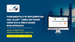 Fundamentals of Implementing VAILPlant CMMS Software ECA amp FMECA Based RCM Approach Webinar [upl. by Farlie827]