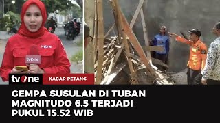 Begini DetikDetik Gempa 60 Guncang Tuban Warga Berhamburan Keluar  Kabar Petang tvOne [upl. by Varney177]