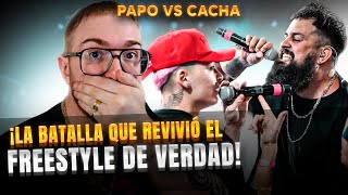 ¡LA BATALLA QUE REVIVIÓ EL FREESTYLE DE VERDAD  PAPO VS CACHA FINAL FMS ARGENTINA [upl. by Nlocnil815]