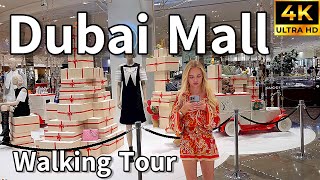 Dubai Mall 🇦🇪 World’s Largest Mall Luxurious Shopping Destination  4K  Walking Tour [upl. by Juana]