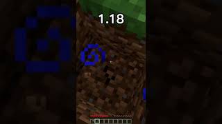 Minecraft mining straight down in 118 vs 117 [upl. by Cleo]