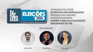 APURAÇÃO DE VOTOS ELEIÇÕES 2024  TV PERNAMBUCO AOVIVO eleições2024 [upl. by Alaster]