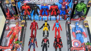 AVENGERS TOYSaction figuresunboxingcheap pricespidermanironmanhulkthortoys 3 [upl. by Salim]