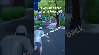 Bro was ding dong ditched in Fortnite fortnite shorts fypシ゚viral chapter2 [upl. by Aimek]