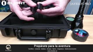 Linterna Olight Javelot Pro con kit de caza  Unboxing [upl. by Borchert]