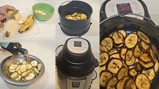 Air fryer Plantain Fry Recipe  Instant Pot Air fryer [upl. by Arriek714]