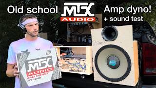 Old school mtx amplifier dyno PLUS 18 mile sound test mtx RT4240 [upl. by Cowles]