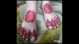 easy stylish feet mehandi designfoot mehandi designbridal feet mehandi designleg mehandi design [upl. by Asatan841]