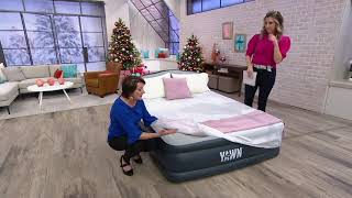 Yawn Air 17quot Queen Size SelfInflating Air Mattress w Headboard on QVC [upl. by Ynej]