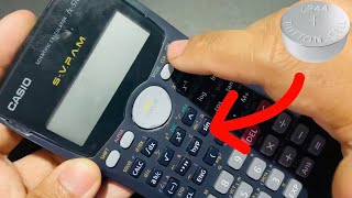 How To Replace Calculator Battery  Casio Scientific Calculator Battery Replacement Step by Step [upl. by Charlot]