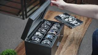 Rothwell 20 Slot Watch Case Black  Grey [upl. by Oicnerual]