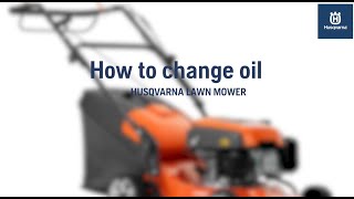 How to Change the Oil on a Husqvarna Riding Mower Quick amp Easy [upl. by Haliek885]