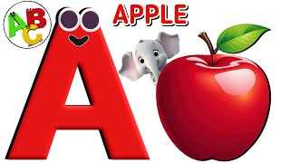 A 3D एबीसीडी वीडियो  Early Learning Nursery Rhymes  A is for Apple a a Apple ByABC SONGS [upl. by Brina29]