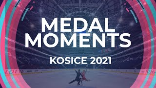 Women Victory Ceremony  Kosice Week 3 – 2021 JGPFigure [upl. by Liauqram526]