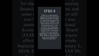 IFRS 9 International Financial Reporting Standards 9 Part 9 👍 IFRS ugcnetpaper2 [upl. by Aihsela79]