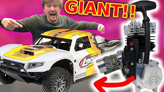 GIANT RC Car gets MASSIVE Race Engine 6x power [upl. by Jezabel122]