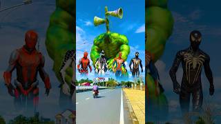 hulk king kong venom together destroy siren head hulk to avenge spider manshorts [upl. by Schofield]