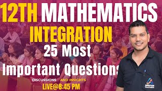 25 Most Important Question  CALCULUS  Integration  THEORY amp CONCEPT  Vikram Sir  AMBITION [upl. by Neenad303]