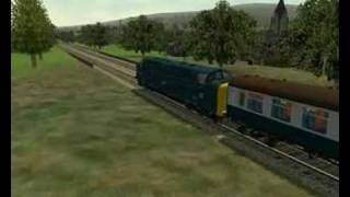 MSTS Deltic pack demo from wwwd8233orguk [upl. by Yelyah318]