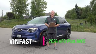 Episode 249  2024 VINFAST VF 8 Plus AWD  1st Canadian Press Vehicle Charging amp Detailed Review [upl. by Ahsehat]