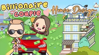 Miga World BILLIONAIRE 💵 COUPLE 👫♥ house Design Miga town tocaboca [upl. by Ecreip369]