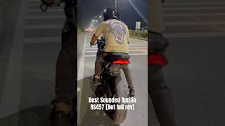 Aprilia RS457 super bassy Exhaust Sound🥶 shorts ytshorts trending viralshorts apriliars457 [upl. by Kurtzig]