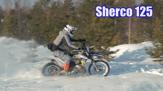 Sherco 125 SE R winter action [upl. by Felicio]