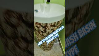 How to fix hand wash basin damaru type [upl. by Knowle]