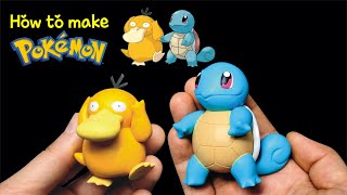 How to make Pokemon with 3D pen Psyduck Squirtle [upl. by Cardon]