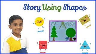 Story using shapes kids story with shapes [upl. by Ahsienauq]