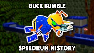 Buck Bumble Speedrunning History [upl. by Eekorehc748]