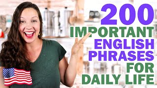 200 Important English Expressions English vocabulary lesson [upl. by Anaitsirk]