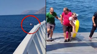 4YearOld Girl Rescued From Runaway Inflatable Unicorn [upl. by Ailido78]