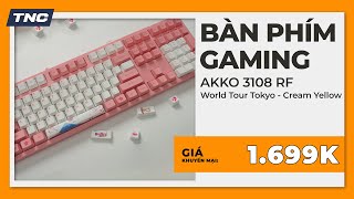 Bàn phím cơ AKKO 3108 RF World Tour Tokyo AKKO sw v3  Cream Yellow [upl. by Kelton187]