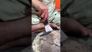 Tyre rubber sole Asmr Cutting craftedleather handmadeshoes leathercrafttutorials [upl. by Alber]