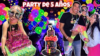 LE HICIMOS UN PARTY DE CUMPLEAÑOS A NUESTRA PRINCESA  5 AÑOS [upl. by Eselehs]