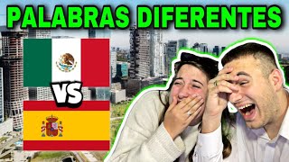 PALABRAS MEXICANAS 🇲🇽 vs ESPAÑOLAS 🇪🇸 DIFERENCIAS ACENTOS Y DOBLAJES 😂 increíble [upl. by Nauqyt]